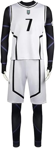 SPSMOKH Nagi Blue Lock Cosplay Fußball Outfits Isagi Yoichi Trikot Fußball Sport Trainingsanzüge Sportbekleidung Kits und Overall für Halloween Rollenspiel Kostüm Vollständige Sets (Nagi Seishiro, XL) SPSMOKH Nagi Blue Lock Cosplay Fußball Outfits Isagi Yoichi Trikot Fußball Sport Trainingsanzüge Sportbekleidung Kits und Overall für Halloween Rollenspiel Kostüm Vollständige Sets (Nagi Seishiro, XL) von SPSMOKH