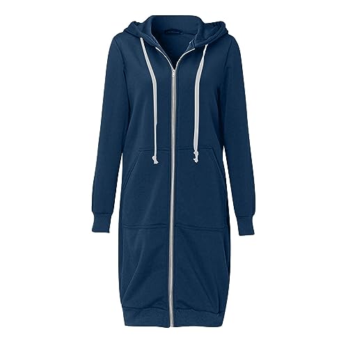 SPSMOKH Solide Damen-Jacke, Mäntel, Damen, Mädchen, langer Kapuzenpullover, Reißverschluss mit 2 Taschen, Herbst, Winter, warm, langärmelig, Oberbekleidung, Sweatshirt, Pullover, Fleecekleid, Top SPSMOKH Solide Damen-Jacke, Mäntel, Damen, Mädchen, langer Kapuzenpullover, Reißverschluss mit 2 Taschen, Herbst, Winter, warm, langärmelig, Oberbekleidung, Sweatshirt, Pullover, Fleecekleid, Top von SPSMOKH