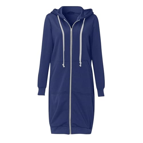 SPSMOKH Solide Damen-Jacke, Mäntel, Damen, Mädchen, langer Kapuzenpullover, Reißverschluss mit 2 Taschen, Herbst, Winter, warm, langärmelig, Oberbekleidung, Sweatshirt, Pullover, Fleecekleid, Top SPSMOKH Solide Damen-Jacke, Mäntel, Damen, Mädchen, langer Kapuzenpullover, Reißverschluss mit 2 Taschen, Herbst, Winter, warm, langärmelig, Oberbekleidung, Sweatshirt, Pullover, Fleecekleid, Top von SPSMOKH