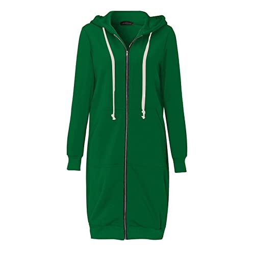 SPSMOKH Solide Damen-Jacke, Mäntel, Damen, Mädchen, langer Kapuzenpullover, Reißverschluss mit 2 Taschen, Herbst, Winter, warm, langärmelig, Oberbekleidung, Sweatshirt, Pullover, Fleecekleid, Top SPSMOKH Solide Damen-Jacke, Mäntel, Damen, Mädchen, langer Kapuzenpullover, Reißverschluss mit 2 Taschen, Herbst, Winter, warm, langärmelig, Oberbekleidung, Sweatshirt, Pullover, Fleecekleid, Top von SPSMOKH