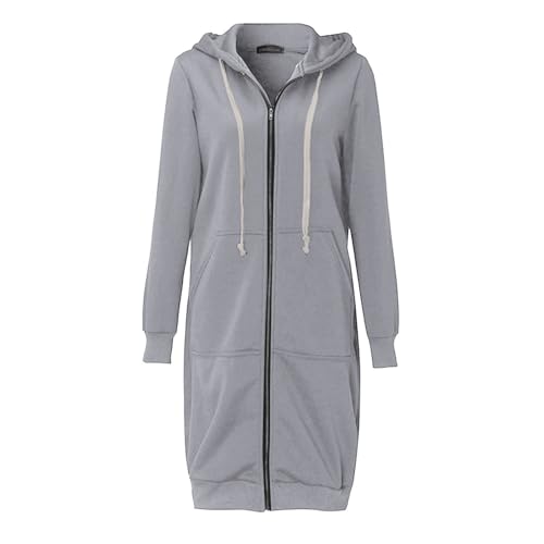 SPSMOKH Solide Damen-Jacke, Mäntel, Damen, Mädchen, langer Kapuzenpullover, Reißverschluss mit 2 Taschen, Herbst, Winter, warm, langärmelig, Oberbekleidung, Sweatshirt, Pullover, Fleecekleider, Top SPSMOKH Solide Damen-Jacke, Mäntel, Damen, Mädchen, langer Kapuzenpullover, Reißverschluss mit 2 Taschen, Herbst, Winter, warm, langärmelig, Oberbekleidung, Sweatshirt, Pullover, Fleecekleider, Top von SPSMOKH