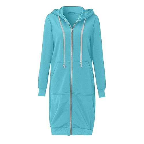 SPSMOKH Solide Damen-Jacke, Mäntel, Damen, Mädchen, langer Kapuzenpullover, Reißverschluss mit 2 Taschen, Herbst, Winter, warm, langärmelig, Oberbekleidung, Sweatshirt, Pullover, Fleecekleider, Top SPSMOKH Solide Damen-Jacke, Mäntel, Damen, Mädchen, langer Kapuzenpullover, Reißverschluss mit 2 Taschen, Herbst, Winter, warm, langärmelig, Oberbekleidung, Sweatshirt, Pullover, Fleecekleider, Top von SPSMOKH
