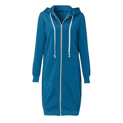 SPSMOKH Solide Damen-Jacke, Mäntel, Damen, Mädchen, langer Kapuzenpullover, Reißverschluss mit 2 Taschen, Herbst, Winter, warm, langärmelig, Oberbekleidung, Sweatshirt, Pullover, Fleecekleider, Top SPSMOKH Solide Damen-Jacke, Mäntel, Damen, Mädchen, langer Kapuzenpullover, Reißverschluss mit 2 Taschen, Herbst, Winter, warm, langärmelig, Oberbekleidung, Sweatshirt, Pullover, Fleecekleider, Top von SPSMOKH