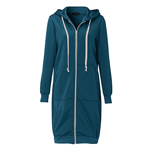SPSMOKH Solide Damen-Jacke, Mäntel, Damen, Mädchen, langer Kapuzenpullover, Reißverschluss mit 2 Taschen, für Herbst und Winter, warm, langärmelig, Oberbekleidung, Sweatshirt, Pullover, Fleecekleider SPSMOKH Solide Damen-Jacke, Mäntel, Damen, Mädchen, langer Kapuzenpullover, Reißverschluss mit 2 Taschen, für Herbst und Winter, warm, langärmelig, Oberbekleidung, Sweatshirt, Pullover, Fleecekleider von SPSMOKH