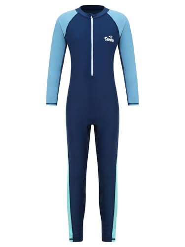SPSMOKH Unisex-Badeanzug für Mädchen und Jungen, LSF 50+, volle Länge, Surfen, lange Neoprenanzüge, athletische Bademode, Marineblau, 7–8 Jahre SPSMOKH Unisex-Badeanzug für Mädchen und Jungen, LSF 50+, volle Länge, Surfen, lange Neoprenanzüge, athletische Bademode, Marineblau, 7–8 Jahre von SPSMOKH