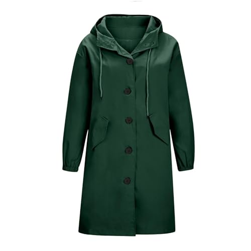 SPSMOKH Wasserdichte Damen-Jacke, Windbreaker mit Kapuze, langer Regenmantel, Übergröße, einfarbig, Wandern, Camping, winddicht, Trenchcoat, leicht, Sommer, Herbst, Regenmantel, Outdoor, verstaubar SPSMOKH Wasserdichte Damen-Jacke, Windbreaker mit Kapuze, langer Regenmantel, Übergröße, einfarbig, Wandern, Camping, winddicht, Trenchcoat, leicht, Sommer, Herbst, Regenmantel, Outdoor, verstaubar von SPSMOKH