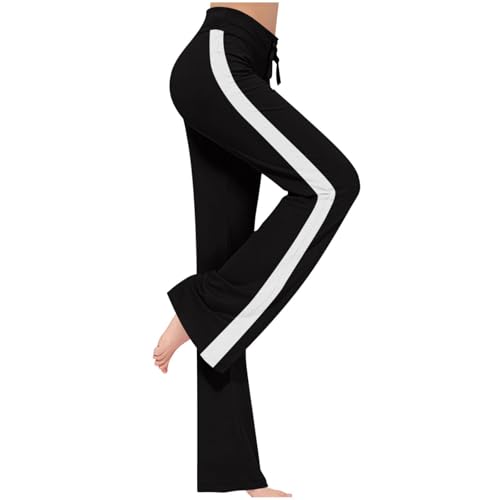 SPSMOKH Yoga-Leggings für Damen, ausgestellte Yogahose, hohe Taille, Workout, Bootcut-Hose, Kordelzug, Seitenstreifen, Workout, Fitnessstudio, Sport, Laufmodell, Baumwolle, Übergröße, Fitness (1 SPSMOKH Yoga-Leggings für Damen, ausgestellte Yogahose, hohe Taille, Workout, Bootcut-Hose, Kordelzug, Seitenstreifen, Workout, Fitnessstudio, Sport, Laufmodell, Baumwolle, Übergröße, Fitness (1 von SPSMOKH