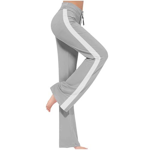 SPSMOKH Yoga-Leggings für Damen, ausgestellte Yogahose, hohe Taille, Workout, Bootcut-Hose, Kordelzug, Seitenstreifen, Workout, Fitnessstudio, Sport, Laufmodell, Baumwolle, Übergröße, Fitness (1#grau SPSMOKH Yoga-Leggings für Damen, ausgestellte Yogahose, hohe Taille, Workout, Bootcut-Hose, Kordelzug, Seitenstreifen, Workout, Fitnessstudio, Sport, Laufmodell, Baumwolle, Übergröße, Fitness (1#grau von SPSMOKH
