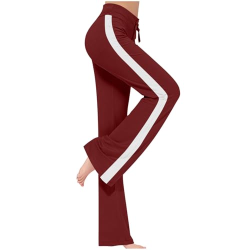SPSMOKH Yoga-Leggings für Damen, ausgestellte Yogahose, hohe Taille, Workout, Bootcut-Hose, Kordelzug, Seitenstreifen, Workout, Fitnessstudio, Sport, Laufmodell, Baumwolle, Übergröße, Fitness (1 SPSMOKH Yoga-Leggings für Damen, ausgestellte Yogahose, hohe Taille, Workout, Bootcut-Hose, Kordelzug, Seitenstreifen, Workout, Fitnessstudio, Sport, Laufmodell, Baumwolle, Übergröße, Fitness (1 von SPSMOKH