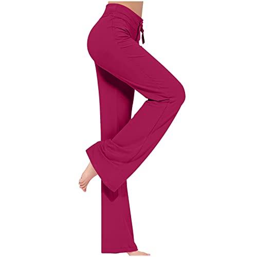 SPSMOKH Yoga-Leggings für Damen, ausgestellte Yogahose, hohe Taille, Workout, Bootcut-Hose, Kordelzug, Seitenstreifen, Workout, Fitnessstudio, Sport, Laufmodell, Baumwolle, Übergröße, Fitness (Wein-1 SPSMOKH Yoga-Leggings für Damen, ausgestellte Yogahose, hohe Taille, Workout, Bootcut-Hose, Kordelzug, Seitenstreifen, Workout, Fitnessstudio, Sport, Laufmodell, Baumwolle, Übergröße, Fitness (Wein-1 von SPSMOKH