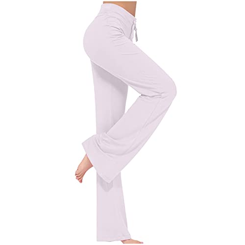SPSMOKH Yoga-Leggings für Damen, ausgestellte Yogahose, hohe Taille, Workout, Bootcut-Hose, Kordelzug, Seitenstreifen, Workout, Fitnessstudio, Sport, Laufmodell, Baumwolle, Übergröße, Fitness (Weiß SPSMOKH Yoga-Leggings für Damen, ausgestellte Yogahose, hohe Taille, Workout, Bootcut-Hose, Kordelzug, Seitenstreifen, Workout, Fitnessstudio, Sport, Laufmodell, Baumwolle, Übergröße, Fitness (Weiß von SPSMOKH