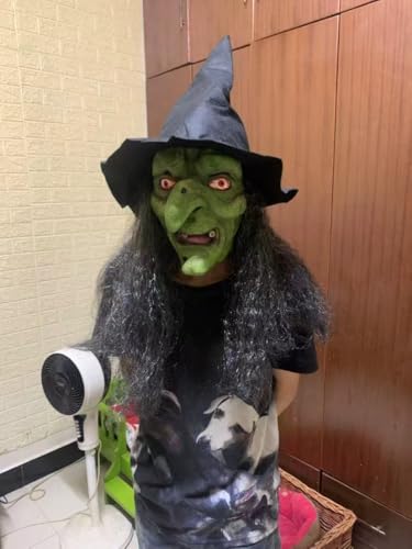 SPVN Alte Hexe Maske - Halloween Gruselig Horror Cosplay Kostüm, Erwachsene, Zubehör, Latexmasken, Verkleidung, Hexen, Karneval, Mottoparty, Halloween SPVN Alte Hexe Maske - Halloween Gruselig Horror Cosplay Kostüm, Erwachsene, Zubehör, Latexmasken, Verkleidung, Hexen, Karneval, Mottoparty, Halloween von SPVN