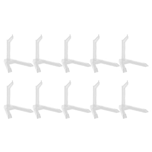 10 Stück Action-Figuren-Ausstellungsständer, Flexibler Mehrzweck-Figurenhalter aus Kunststoff für SD BB HG Im Maßstab 1:144 (Transparent) von SPYMINNPOO