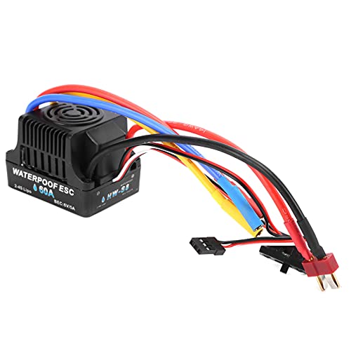 60A RC ESC, Elektronischer bürstenloser ESC-Controller, hohe Leistung BEC, 2-4S Li-Po mit Gasannahme für 1/8 1/10 RC 60A RC ESC, Elektronischer bürstenloser ESC-Controller, hohe Leistung BEC, 2-4S Li-Po mit Gasannahme für 1/8 1/10 RC von SPYMINNPOO