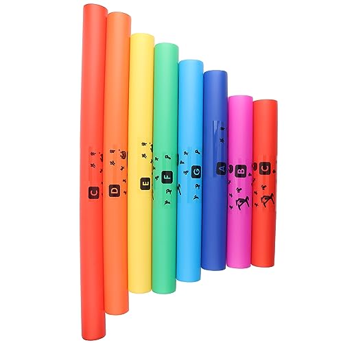 8pcs Orff Percussion Instrument Set, Farbcodierte Oktaven -Sound -Röhren, Kids Musical Toy für Team Spielen Frühe Musikausbildung 8pcs Orff Percussion Instrument Set, Farbcodierte Oktaven -Sound -Röhren, Kids Musical Toy für Team Spielen Frühe Musikausbildung von SPYMINNPOO
