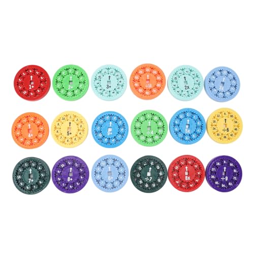 Mathematische Fakten Rotations-Zappeln Spielzeug, Buntes Fesselndes interaktives Mathe-Lernspiel für Erwachsene und Kinder (Multiplikation Teilung) von SPYMINNPOO