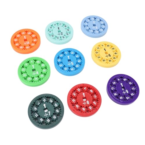 Mathematische Fakten Rotations-Zappeln Spielzeug, Buntes Fesselndes interaktives Mathematik-Lernspiel für Erwachsene und Kinder (Multiplizieren Sie Division) von SPYMINNPOO