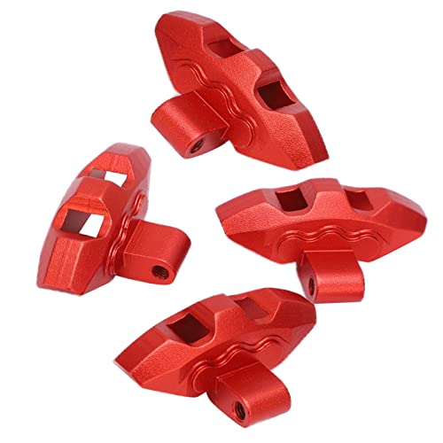 RC-Bremssättel, Hochfeste Bremssättel aus Aluminiumlegierung, Passend für TRAXXAS UDR 1/7 RC-Car, Ersatzteile (Rot) von SPYMINNPOO