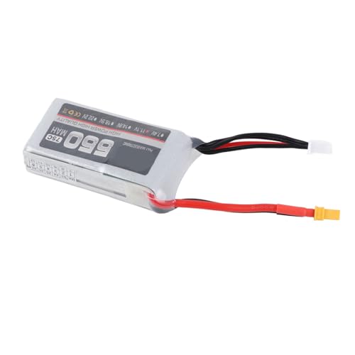 SPYMINNPOO RC Lipo Batterie 75C Lipo Batterie 550mAh Lipo Batterie, 550mAh 75C RC Hubschrauber Lipo Batterie Ersatz RC Batterie für XT30 Stecker für RC Hubschrauber Fernbedienung & App von SPYMINNPOO