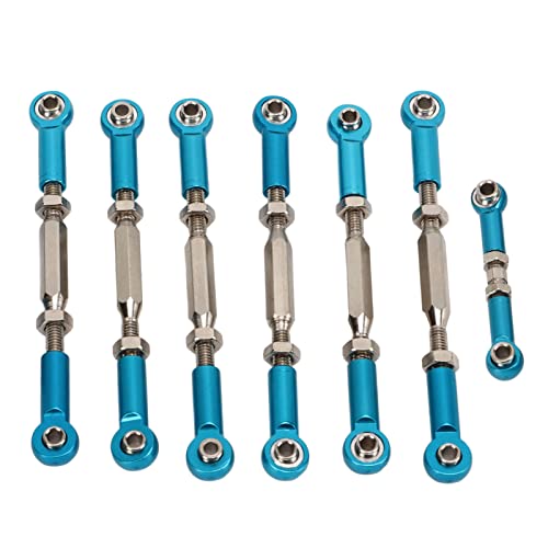 RC-Spannschloss, Spurstangen aus Aluminiumlegierung, Stahl, Upgrade-Teile, Kompatibel mit Traxxas Slash 1/10 Short Course Vihicle (Blau) von SPYMINNPOO