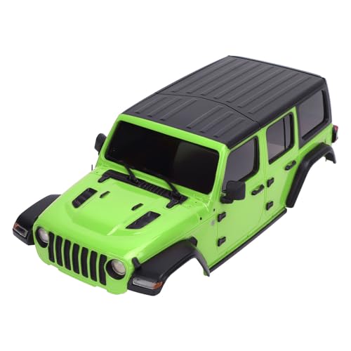 SPYMINNPOO 1/24 RC Car Hard Body Shell Cover, Kunststoff-Upgrade-Teil für Axial SCX24 mit Zubeh?r, DIY-Kunststoffmaterial (Green) von SPYMINNPOO