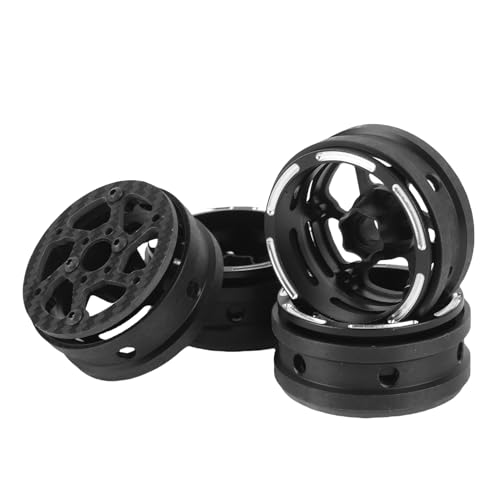 SPYMINNPOO 1,9 Zoll Rad Felgen Hubs, 6 Speichen RC Felgen und Hubs Ersatzkompatibel mit SCX10 D90 Capra 1/10 RC Crawler von SPYMINNPOO