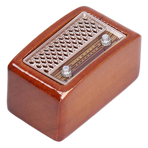 SPYMINNPOO 1:12 Dollhouse Miniatur Retro Cute Radio Model Decoration Accessoires für Doll House, Simuliertes Erscheinungsbild, Geeignet für von SPYMINNPOO