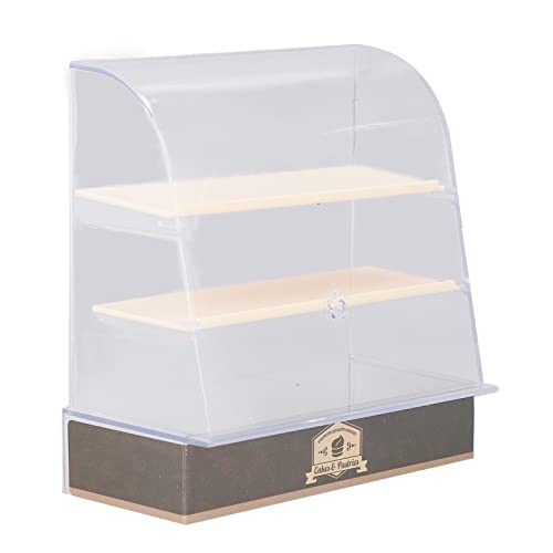SPYMINNPOO 1:12 Kuchenschrank für Puppenhaus, Miniatur-Backofen-Vitrine DIY Lebensmittelschrank für Dekorationsgeschäft für Szenen von Häusern (Orange) von SPYMINNPOO