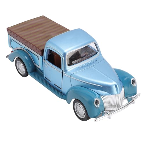 SPYMINNPOO 1:32 Vintage Pickup -LKW -Modell Skala, Klassisches Altes Retro -Spielzeugauto für Wohnkultur Kinder & Erwachsene Sammler (Blue) von SPYMINNPOO