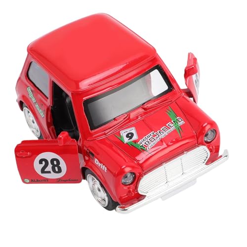 SPYMINNPOO 1:36 Skala -Legierungs -Mini -Automodellspielzeug, Lebensechter Detailliertes Metallauto mit Funktionalen Öffnungstüren (Red) von SPYMINNPOO