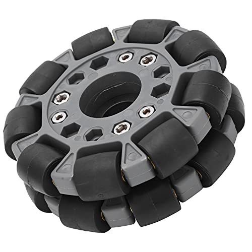 SPYMINNPOO 100 -mm -Doppel -Omni -Rad, Kunststoff -Omni -Richtungsrad, 360 -Grad -Rotation, 20 Kg, für Plattform Roboter -Kit 14049 von SPYMINNPOO
