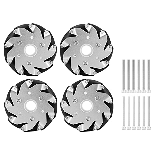 SPYMINNPOO 100 -mm -Mecanum - Set, 9 Roller 45 Kg Ladekapazität RC -Zubehör für Roboterauto 14162 mit Aluminiumlegierkörper SPYMINNPOO 100 -mm -Mecanum - Set, 9 Roller 45 Kg Ladekapazität RC -Zubehör für Roboterauto 14162 mit Aluminiumlegierkörper von SPYMINNPOO