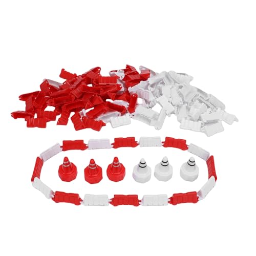 SPYMINNPOO 120pcs RC -Auto -Rennzaun, Rennstrecke Rennstrecke Drift Runway -Zäune mit 30 -pcs -Straßenkegeln für -Autos von SPYMINNPOO
