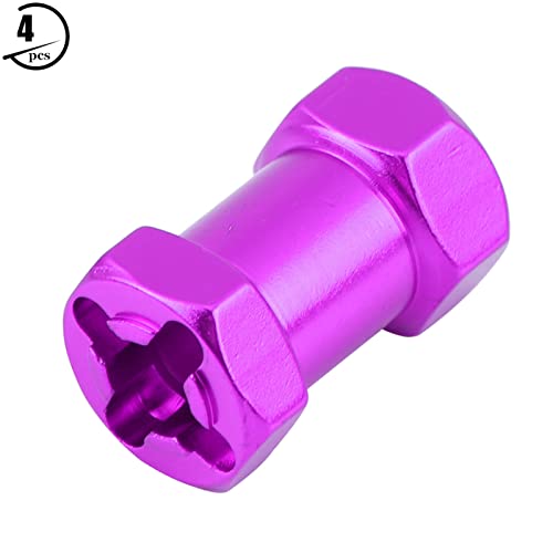 SPYMINNPOO 12mm RC -Hub -Adapter für D90 AX10 SCX10 RC Crawler, Leichtes Aluminium Leichtmetall Radnaben (20mm lila) von SPYMINNPOO