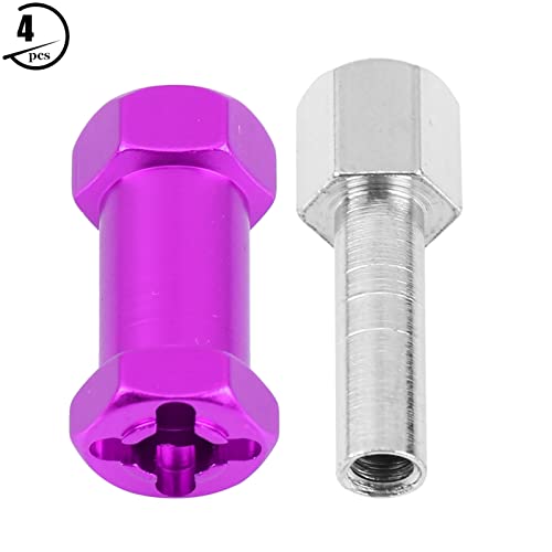 SPYMINNPOO 12mm RC -Hub -Adapter für D90 AX10 SCX10 RC Crawler, Leichtes Aluminium Leichtmetall Radnaben (25mm lila) von SPYMINNPOO