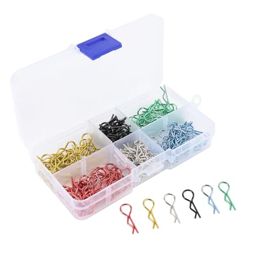 SPYMINNPOO 180pcs RC Car Shell Clip, RC -Karosserieklammern Metallschale RC -Auto R -Form füR 1:10 1:12 RC -LKW -Teile Im Maßstab SPYMINNPOO 180pcs RC Car Shell Clip, RC -Karosserieklammern Metallschale RC -Auto R -Form füR 1:10 1:12 RC -LKW -Teile Im Maßstab von SPYMINNPOO