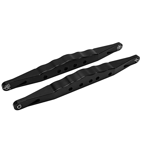 SPYMINNPOO 2 PCS RC Heck Unteren Ablaufenden Armen, Aluminiumlegierung Ersatzteile für Losi Super Baja Rey 2.0 1/6 RC Kurzzeitstrecke Außerhalb des Straßenwagens (Black) von SPYMINNPOO