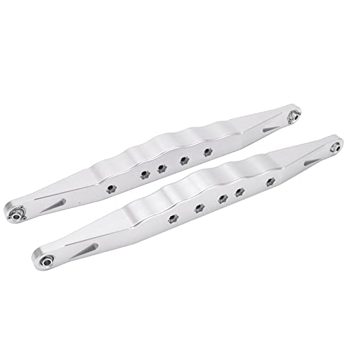 SPYMINNPOO 2 PCS RC Heck Unteren Ablaufenden Armen, Aluminiumlegierung Ersatzteile für Losi Super Baja Rey 2.0 1/6 RC Kurzzeitstrecke Außerhalb des Straßenwagens (Silver) von SPYMINNPOO