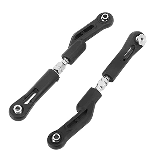 SPYMINNPOO 2 Stück RC Spurstange, Hintere Obere Spurstange aus Stahl, Verschleißfeste Lenkstange, Geeignet für ZD Racing 1/8 Fahrzeug von SPYMINNPOO
