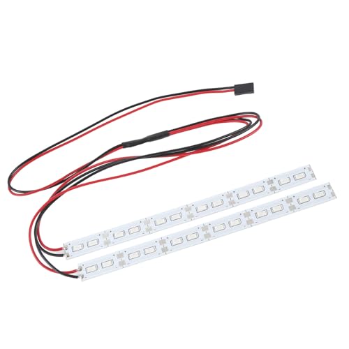 SPYMINNPOO 24 LEDs RC ​​Chassis Light Bar, Aluminiumlegierung RC Chassis Light, High Hellness Decorative Light Bar für 1/10 1/8 RC Im Offroad -Auto (Blue) von SPYMINNPOO