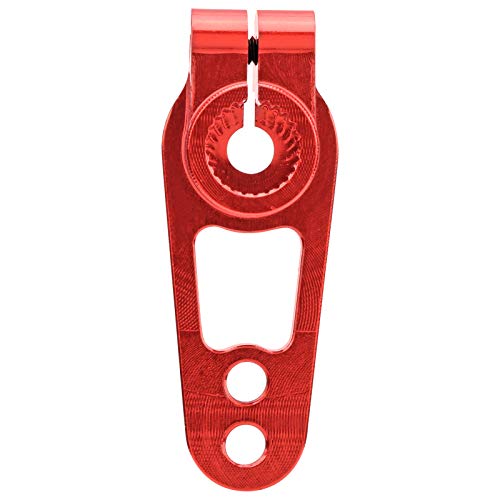 SPYMINNPOO 25T -Servoarm für 1/8 1/10 RC -Auto, CNC Bearbeitete Aluminiumlegierung, Geeignet (Rot) von SPYMINNPOO