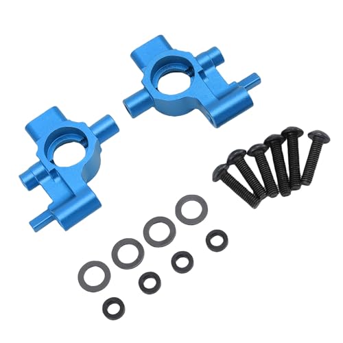 SPYMINNPOO 2pcs Frontlenker, Aluminiumlegierung 10537 Lenk Ersatzteile Austausch für 4-tec-Drift 1/10 Skala RC-Auto (Bule) von SPYMINNPOO