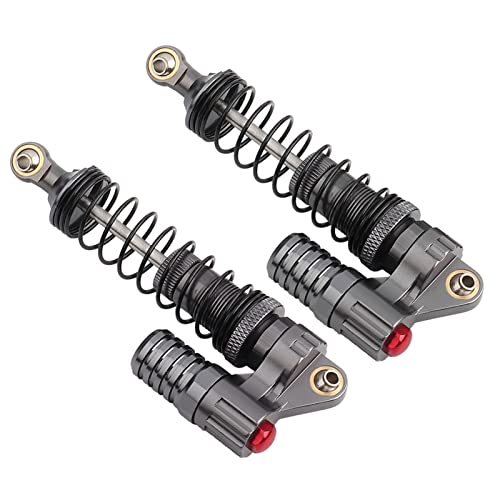 SPYMINNPOO 2pcs Metall -StoßDämpfer, Dämpfer für SCX10 Axial D90 1/10 RC Crawler Car, Doppelfeder, kein Öl Erforderlich von SPYMINNPOO