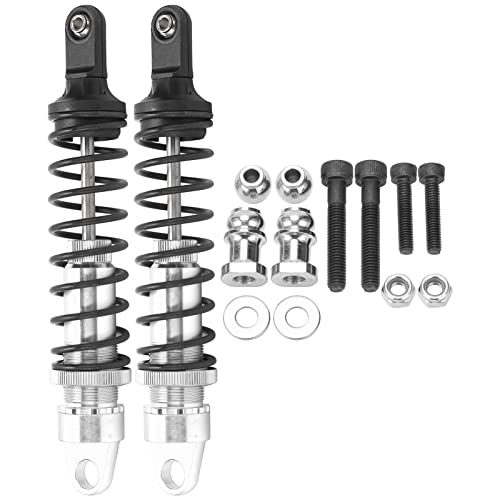 SPYMINNPOO 2pcs RC -StoßDämpfer, RC -Dämpferöl 173 Mm Aluminium -StoßDämpfer Dämpfer für HSP 94050 1/5 RC Benzin Offroad -Autos (Silver) von SPYMINNPOO