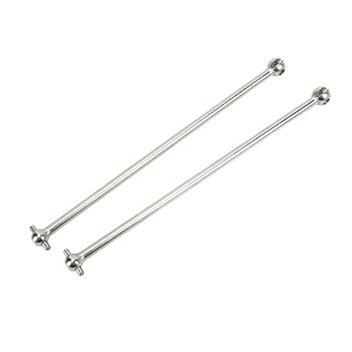 SPYMINNPOO 2pcs Stahl RC CVD -Antriebswelle Set, Hochleistungsantriebsstrang für ARRMA 1/5 Ausgestoßener 8s Kraton 8s, Kompatibel mit 1/5 -Skala -RC -Autos und LKWs (Silver) von SPYMINNPOO
