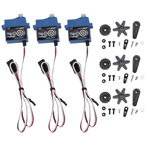 SPYMINNPOO 3 PCS 7 Kg RC Digitales Servo, IP66 Metal Gear Lenering Servos Upgrade -Teil für 1/10 Skala Crawler SCX10 III SPYMINNPOO 3 PCS 7 Kg RC Digitales Servo, IP66 Metal Gear Lenering Servos Upgrade -Teil für 1/10 Skala Crawler SCX10 III von SPYMINNPOO