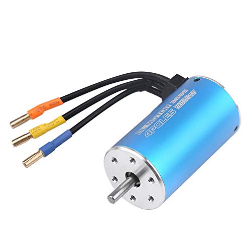 SPYMINNPOO 3665 2600 KV 4 Poles Bürstenloser Motor, Hohe Effizienz mit Starkem Überlastschutz, Praktisch für RC -Autoboot Blau von SPYMINNPOO