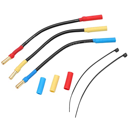 SPYMINNPOO 4 Mm Schwarzes Bananenstecker-Verlängerungskabel, 13 cm Länge, Hitzebeständig für RC-Car-Boot-Flugzeug-ESC-Verbindung mit Silikondraht SPYMINNPOO 4 Mm Schwarzes Bananenstecker-Verlängerungskabel, 13 cm Länge, Hitzebeständig für RC-Car-Boot-Flugzeug-ESC-Verbindung mit Silikondraht von SPYMINNPOO