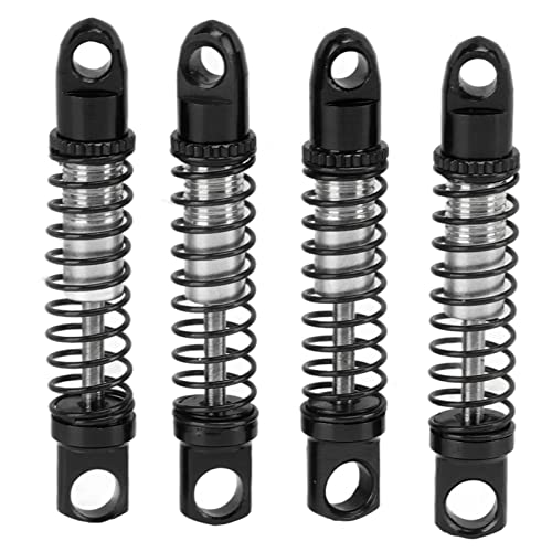 SPYMINNPOO 4 Set Aluminiumlegierungsschockdämpfer für WPL D12 RC-CAR-Compact-Design, Hobbyisten mit 1/10 Skala (Black) von SPYMINNPOO