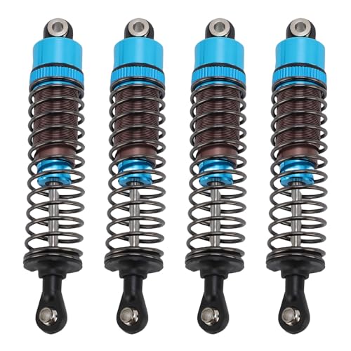 SPYMINNPOO 4-teilige RC-Auto-Stoßdämpfer, Öldruckdämpfer 85 Mm Verbessern Stabilität und Kontrolle für 1/10 Offroad-Klettern (Blue) von SPYMINNPOO